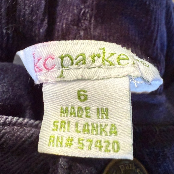 Like New Vintage KCParker/Hartstrings navy velvet  corduroy skort, 6, MSRP $39 - Picture 6 of 7